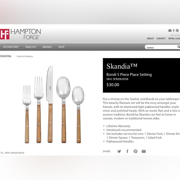 NIB Skandia cutlery set for 4 - Picture 8 of 8